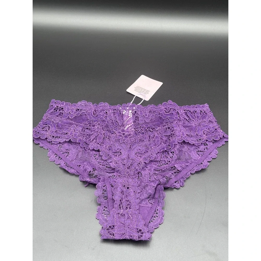 Savage ‎ Fenty Thong  Purple Lace Underwear Lingerie Size XL New